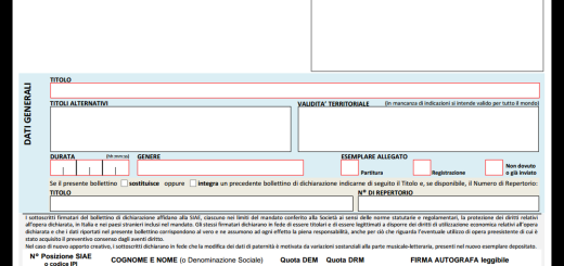 Come si compila il (nuovo) bollettino SIAE, modello 112-H