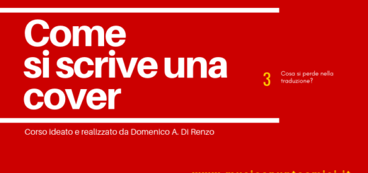 COME SI SCRIVE UNA COVER - parte terza: Cosa si perde nella traduzione?