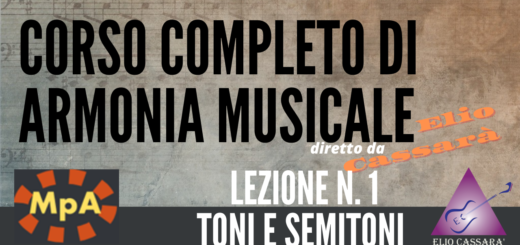 Corso completo di Armonia Musicale - lezione n. 1