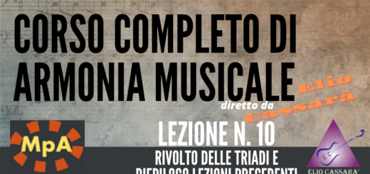 Corso completo di Armonia Musicale - lezione n. 10