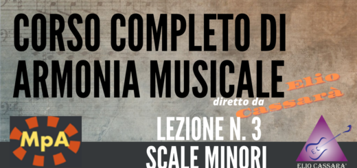 Corso completo di Armonia Musicale - lezione n. 3