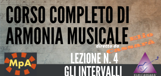 Corso completo di Armonia Musicale - lezione n. 4