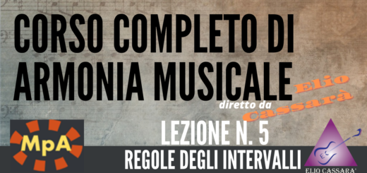 Corso completo di Armonia Musicale - lezione n. 5