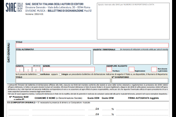 Come si compila il (nuovo) bollettino SIAE, modello 112-H