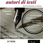 Corso completo per autori di testi, 9 aprile 2018 - Morciano di Romagna